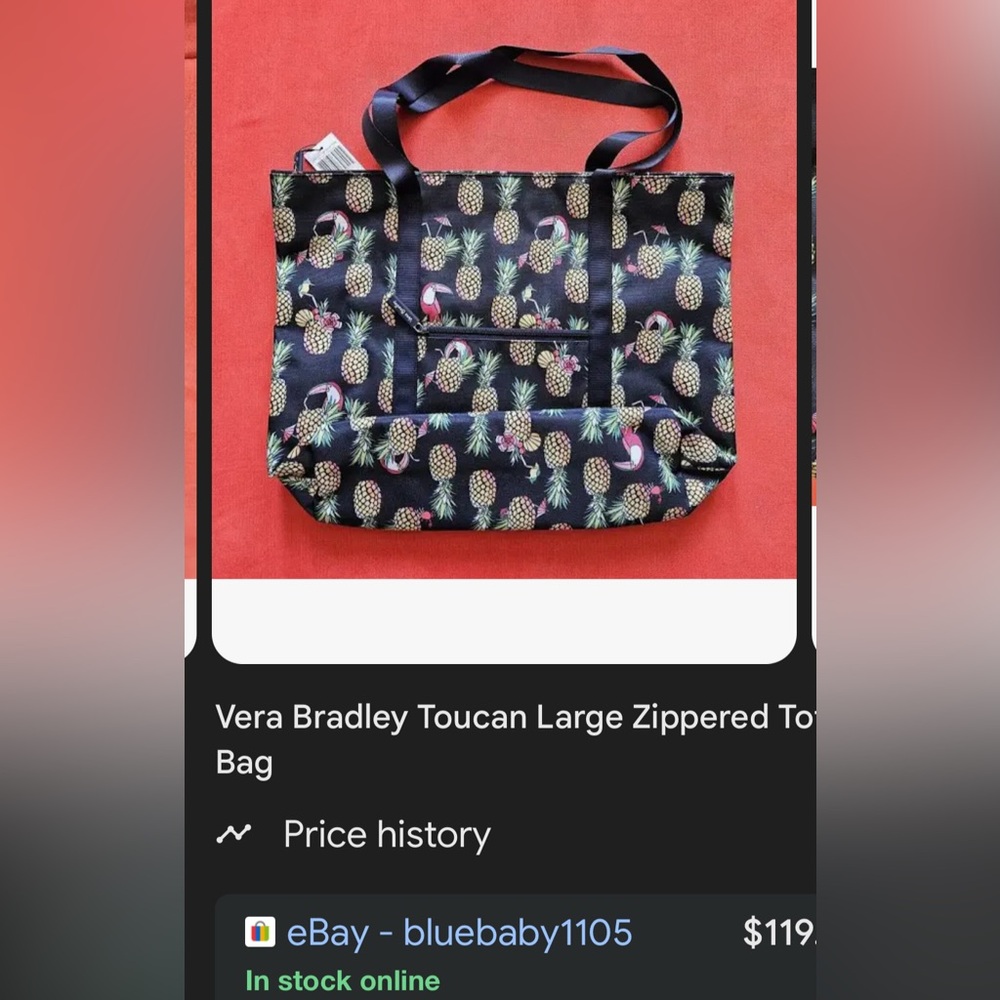 NWT Vera Bradley Toucan Party 4 pc travel set - Picture 14 of 15
